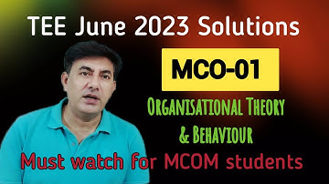 MCO-01 | TEE June 2023 Solutions |