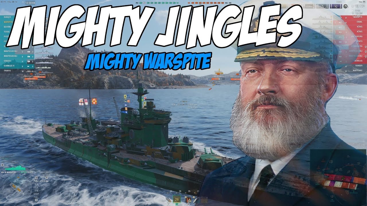 Amazing Warspite game with Mighty jingles captain World of Warships YouTube