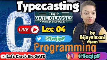 Lec - 04 | CSE | C Programming by Bijayalaxmi Ma
