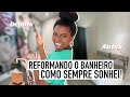 REFORMANDO BANHEIRO PEQUENO TUDO ROSE GOLD Camila Nunes