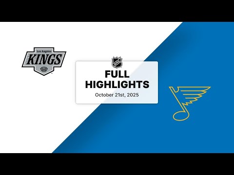 NHL Highlights | Kings vs. Blues | October 21, 2025