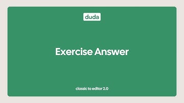 Classic to Editor 2.0: Course Exercise Answer