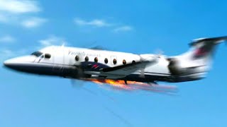 Proteus Airlines Flight 706/Cessna 177RG F-GAJE - Crash Animation