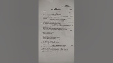 +3, 1st semester -ethics and values- questions paper - sambalpur university -2022