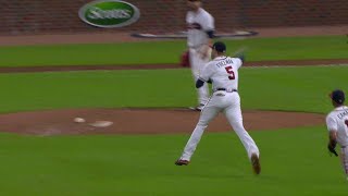 HOU@ATL: Freeman nabs Gonzalez at first