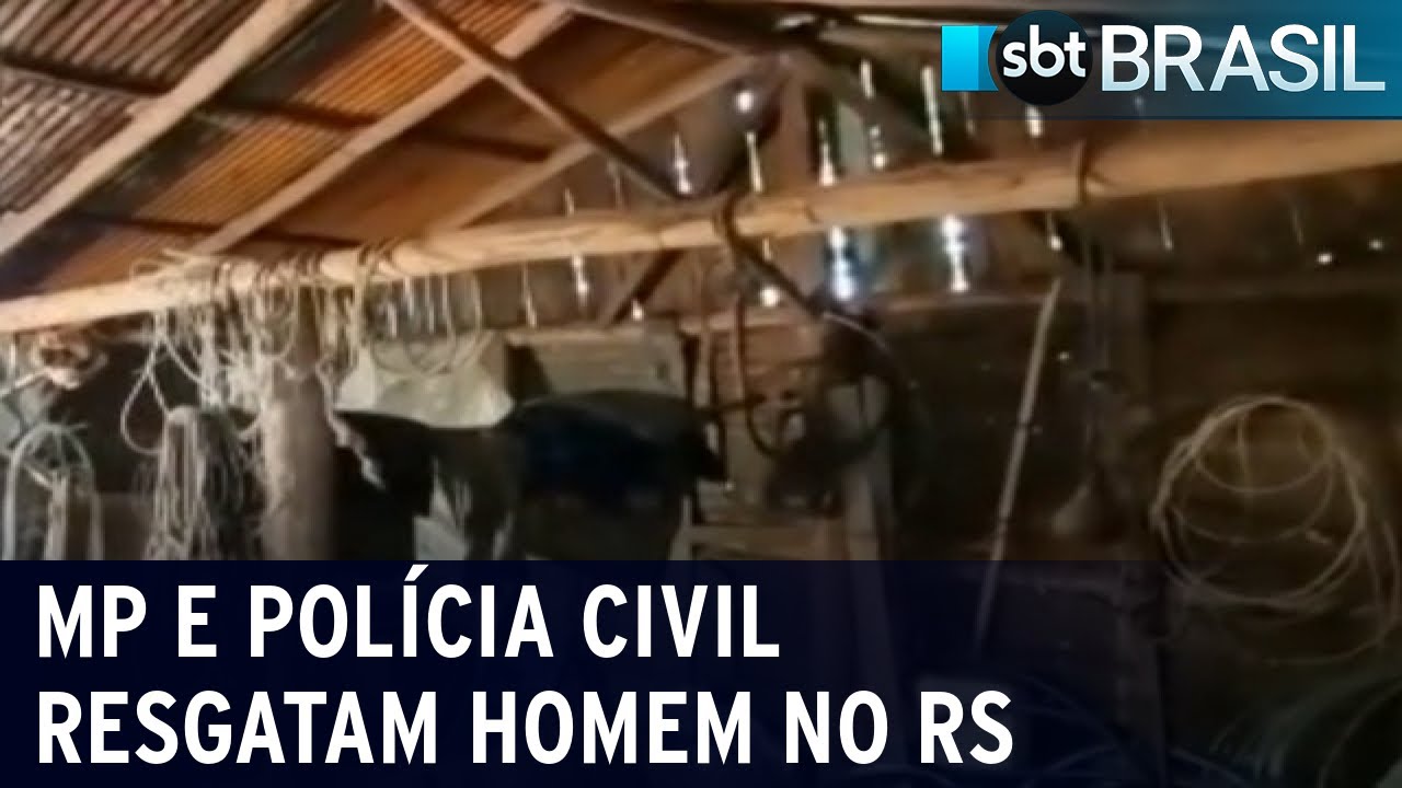 MP resgata homem mantido em situação análoga à escravidão | SBT Brasil (21/04/22)