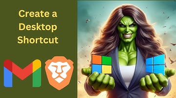 How to Create a Desktop Shortcut for Gmail in Windows 11 or 10 using Brave | GearUpWindows Tutorial