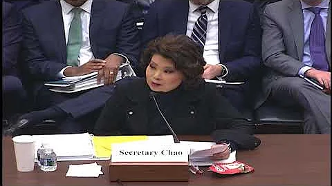 Rep. Maloney questions Sec. Chao at hearing on the President's Infrastructure Plan