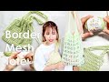 【かぎ針編み】夏にぴったり涼しげな、ボーダーのメッシュトートバッグ編みました。~ How to crochet border mesh tote bag.~