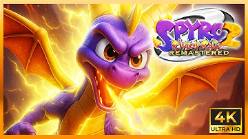 Spyro 2: Riptos Rage (PS1) 4K Remaster - Part 11 [100%] Walkthrough