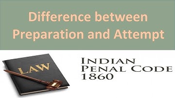 Difference between Preparation and Attempt|Stages of crime|Indian Penal Code|IPC@easytricks4063