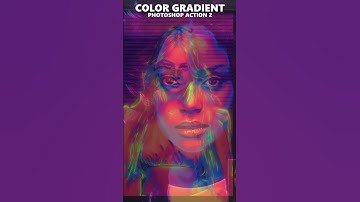 Color Gradient Photoshop Action 2 #shorts #photoshop #photoeffect #filter