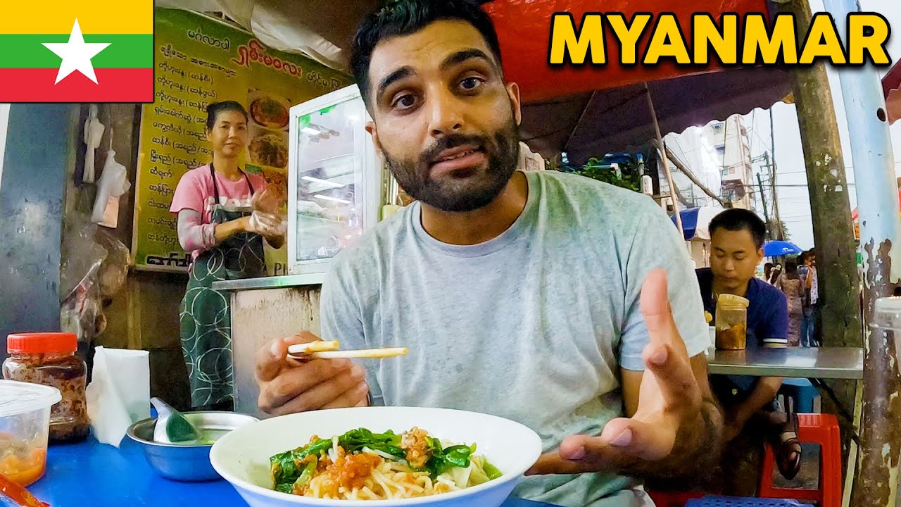 Myanmar Street Food Tour In Yangon  Burma