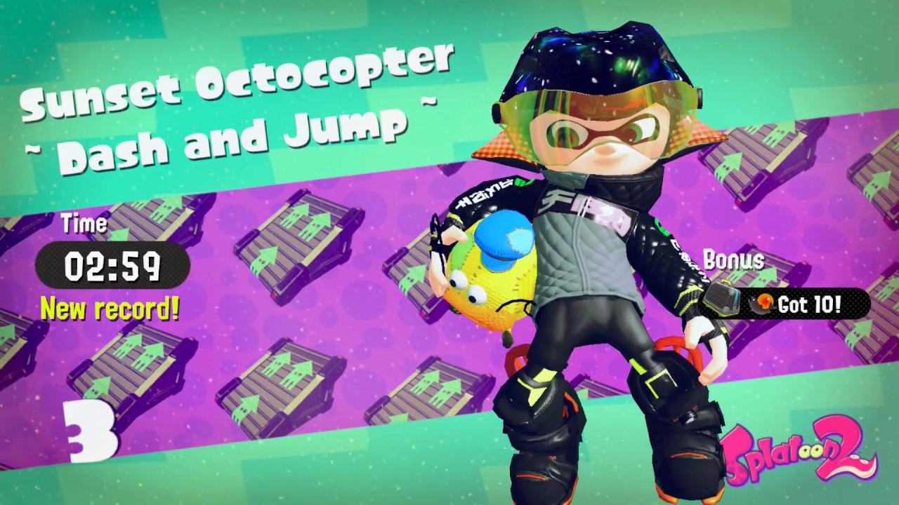 Splatoon 2 Story - Sunset Octocopter - Dash and Jump (Scroll and Sardinium)
