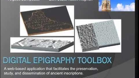 Digital Epigraphy Toolbox presentation - 2011 NEH Digital Humanities Project Directors Meeting