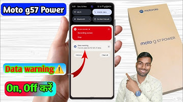 how to off data warning in moto g57 power, moto g57 power data warning problem 