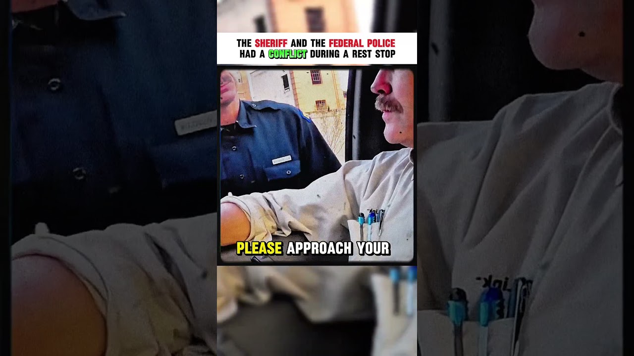 The sheriff and the federal police had a conflict during a rest stop