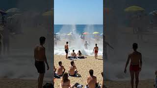 Real Or Fake? Tsunami Explosion At The Beach Caught On Camera