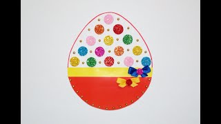 Еaster egg made of colored paper in 1 minute#/Пасхальное яйцо из цветной бумаги за 1 минуту