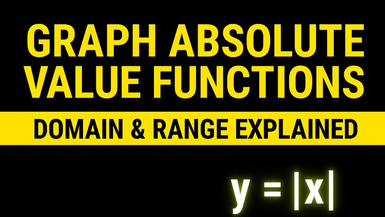 Graphing Absolute Value Functions (The Easy Way!) - YouTube