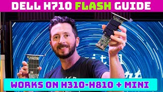 How To Flash a H710 H310 H810 to IT Mode + Chia Storage + Noobs SAS + JBOD Primer