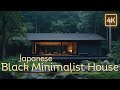 Japanese Black Minimalist House: Simplicity & Style
