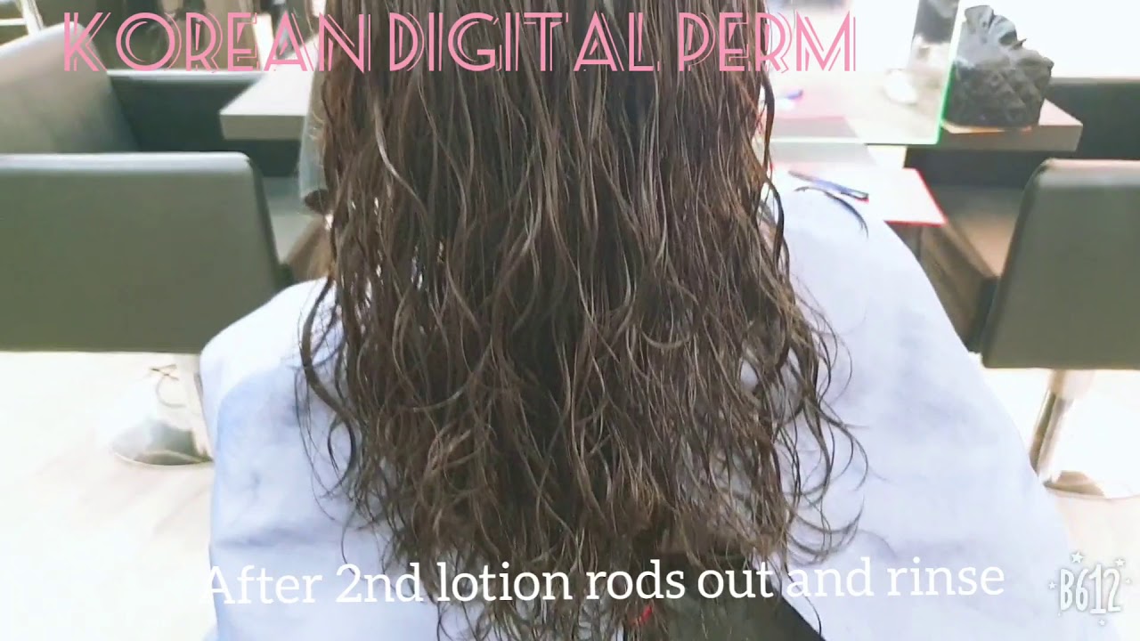 How To Get Beautiful Korean Digital Perm 긴머리 웨이브 디지탈 펌