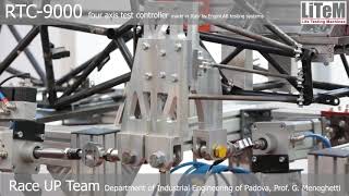 Multi-axis test on the rear suspension of a formula SAE race car