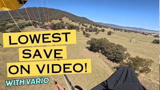 Lowest Paragliding Save Ever  With Vario from Air 3
