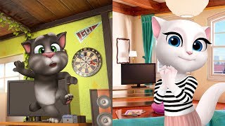 My Talking Tom Gameplay - My Talking Angela Great Makeover For Kids Hd