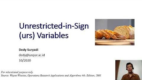 Week6.4 Unrestricted-in-Sign (urs) Variable