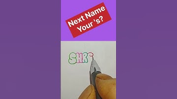 Bubble letter writing || name writing on request#calligraphy