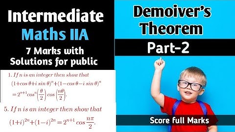 Intermediate IIA Demoivre