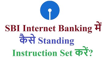 how to set standing instruction in SBI net Banking?