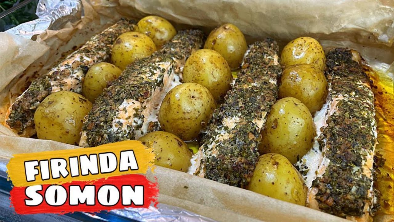 FIRINDA SOMON TARİFİ #shorts ???? EN PRATİK FIRINDA BOL PATATESLİ  BUĞULAMA NASIL YAPILIR????