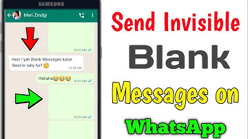 How to send Blank Message on WhatsApp | send blank message on whatsapp | whatsapp blank message