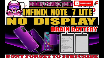 INFINIX NOTE 7 LITE NO DISPLAY TUTORIAL(drain battery)