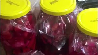 الطرشي العراقي الاحمر اللذيذ والسريع- pickles with beetroot and vegetables