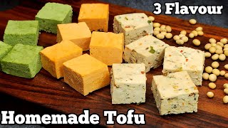 Homemade Tofu Recipe | 3 Delicious Flavors | How to Make Tofu from Scratch