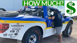 How much it REALLY cost to RACE an UNLIMITED TROPHY TRUCK in Off Road Desert Competition