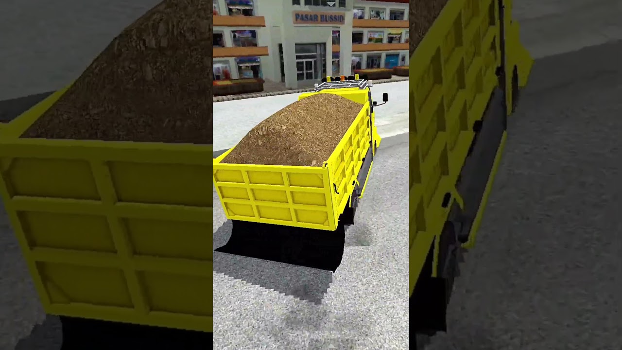 Truk Canter Dump Sulawesi Muat Pasir 