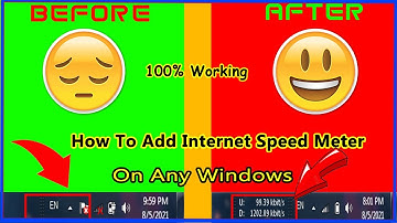 How to Show  Internet Speed On Taskbar  in Windows 10/8/7 32bit and 64 bit