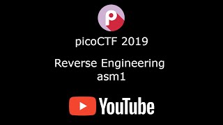 picoCTF 2019 writeup [53] - Reverse Engineering - asm1