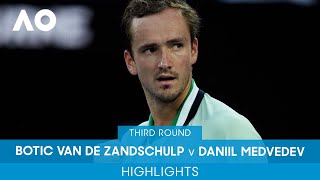 Botic Van De Zandschulp V Daniil Medvedev Highlights 3R Australian Open 2022