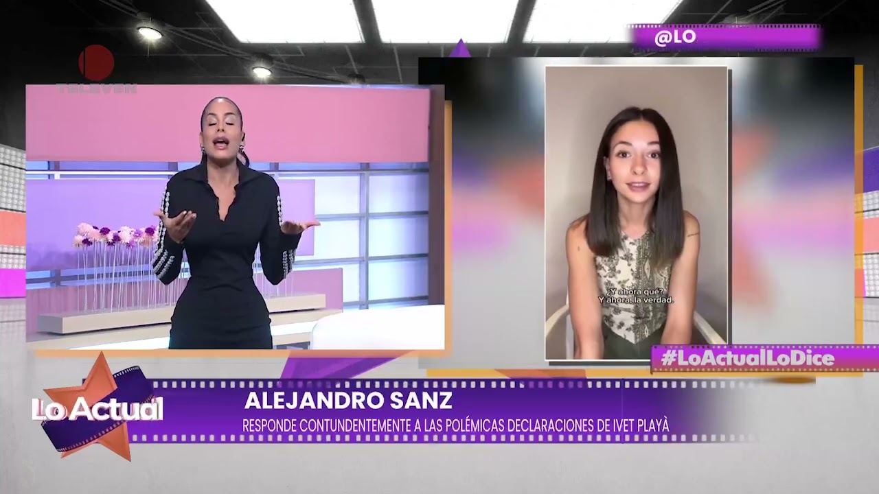 Alejandro Sanz responde a acusación de Ivet Playà