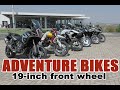Adventure bikes - 19-inch front wheel