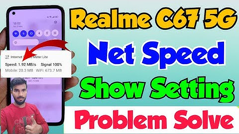 Realme c67 me net speed kaise dekhe | realme c67 5g net speed on kaise kare | realme c67 net speed