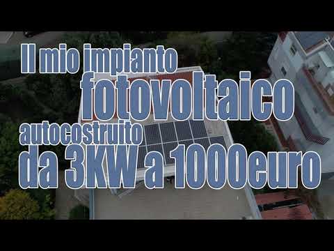 Il mio impianto fotovoltaico fai da te da 3kW spendendo circa 1000 euro [parte uno]