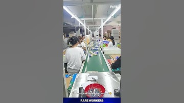 The BEST Assembly Line? ⚙️ The teamwork and speed are incredible!#factory #work #efficiency