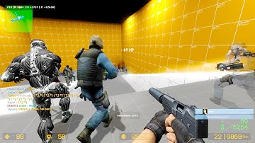 Counter Strike Source - Zombie Escape Mod online gameplay on ze_dev_r4a map